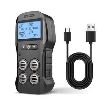 ODM Portable Multigas Detector Monitor Display in tempo reale CO 200PPM H2S 10PPM
