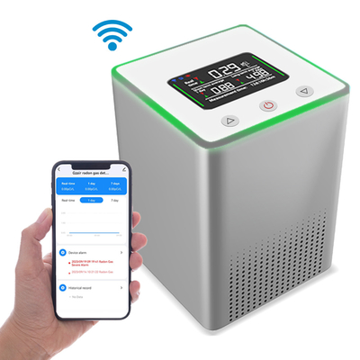Sensore intelligente di radon interno, rilevatore di gas, monitoraggio WiFi con allarme acustico