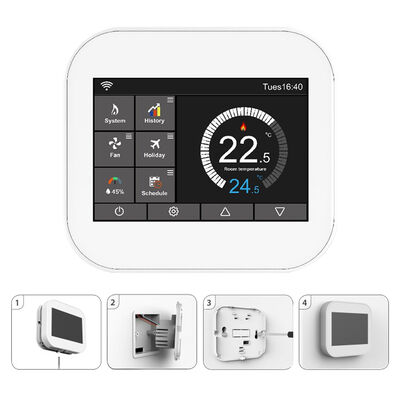 Un buon prezzo. Home Smart WiFi Thermostat: riscaldamento a pavimento, programmabile, 50Hz/60Hz, personalizzabile in linea