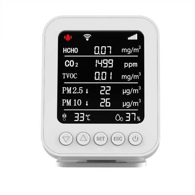 Un buon prezzo. PT05 Tuya APP Air Quality Tester - WiFi-Connected CO2/PM2.5/HCHO/TVOC Monitor for Household & Office in linea