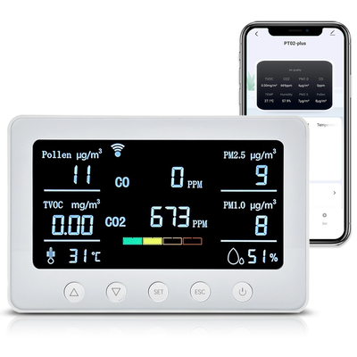 Good price PT02 Plus PM2.5 VOC Smart Aqi Monitor Dispositivo di monitoraggio della qualità dell'aria in linea