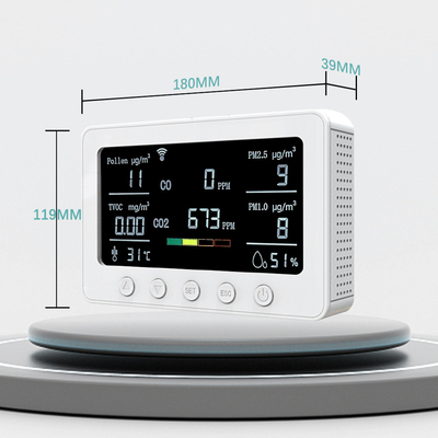 OEM Smart Air Quality Monitor Equipaggiamento di monitoraggio IAQ 5V 2A