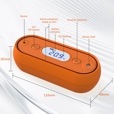 Good price Detettore portatile di gas di ossigeno ad alta precisione Monitor dell'aria per attività all'aperto 9V in linea