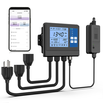 Sensore NDIR intelligente Controller di serra Controller di regolamento del CO2 per la coltivazione