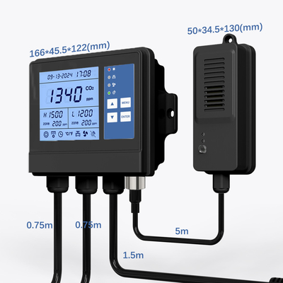 Good price OEM Display in tempo reale Controller climatico serra Controllo impianto di CO2 PPM Ventilatore in linea
