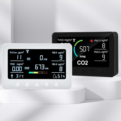 Mobile Sync Smart Air Quality Monitor Dispositivi di monitoraggio IAQ del polline e del biossido di carbonio