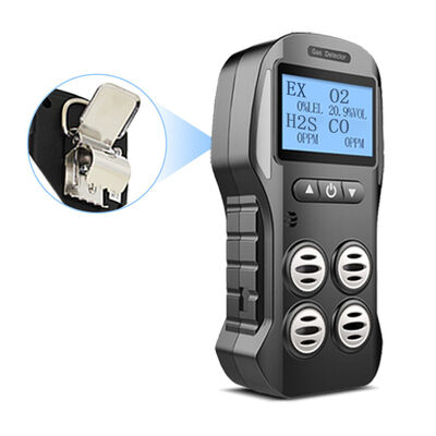 Detettore multi gas robusto portatile 4 gas Lel per il monitoraggio dei gas pericolosi
