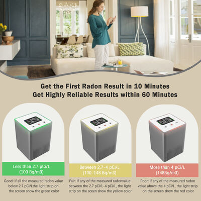 Un buon prezzo. Detettore di gas di radon portatile con display LCD - Risultati istantanei per la qualità dell'aria in cantina e in ufficio in linea