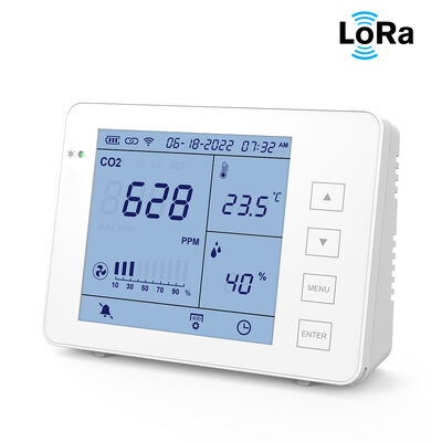 Un buon prezzo. Misuratore di CO2 portatile per interni – Sensore NDIR ricaricabile per casa, ufficio, aula in linea