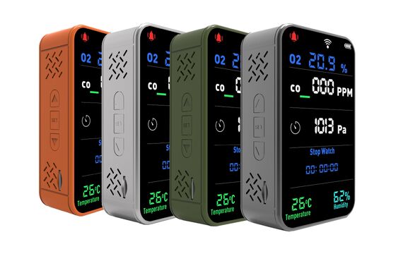 Un buon prezzo. PT09 Tester di qualità dell'aria IoT: Sincronizzazione dati wireless per O2, CO e pressione in linea