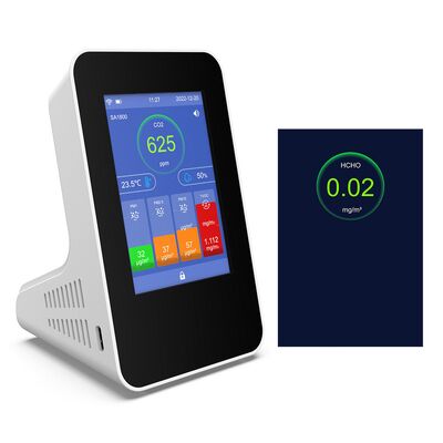 SA1800 Detettore di qualità dell'aria interna - Misuratore HCHO e TVOC ad alta precisione con allarme di CO, monitor di gas tossici per una nuova casa e una stanza per bambini