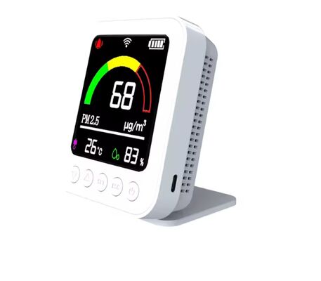 Un buon prezzo. Al dettaglio Tuya Smart WiFi Air Quality Monitor - Detettore in tempo reale di umidità di temperatura PM2.5 alimentato a batteria in linea